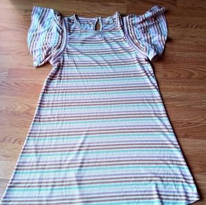 NWT juniors dress by Como blue. Sz. S